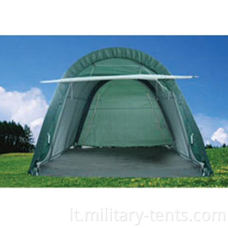 Military vehicle storage tent